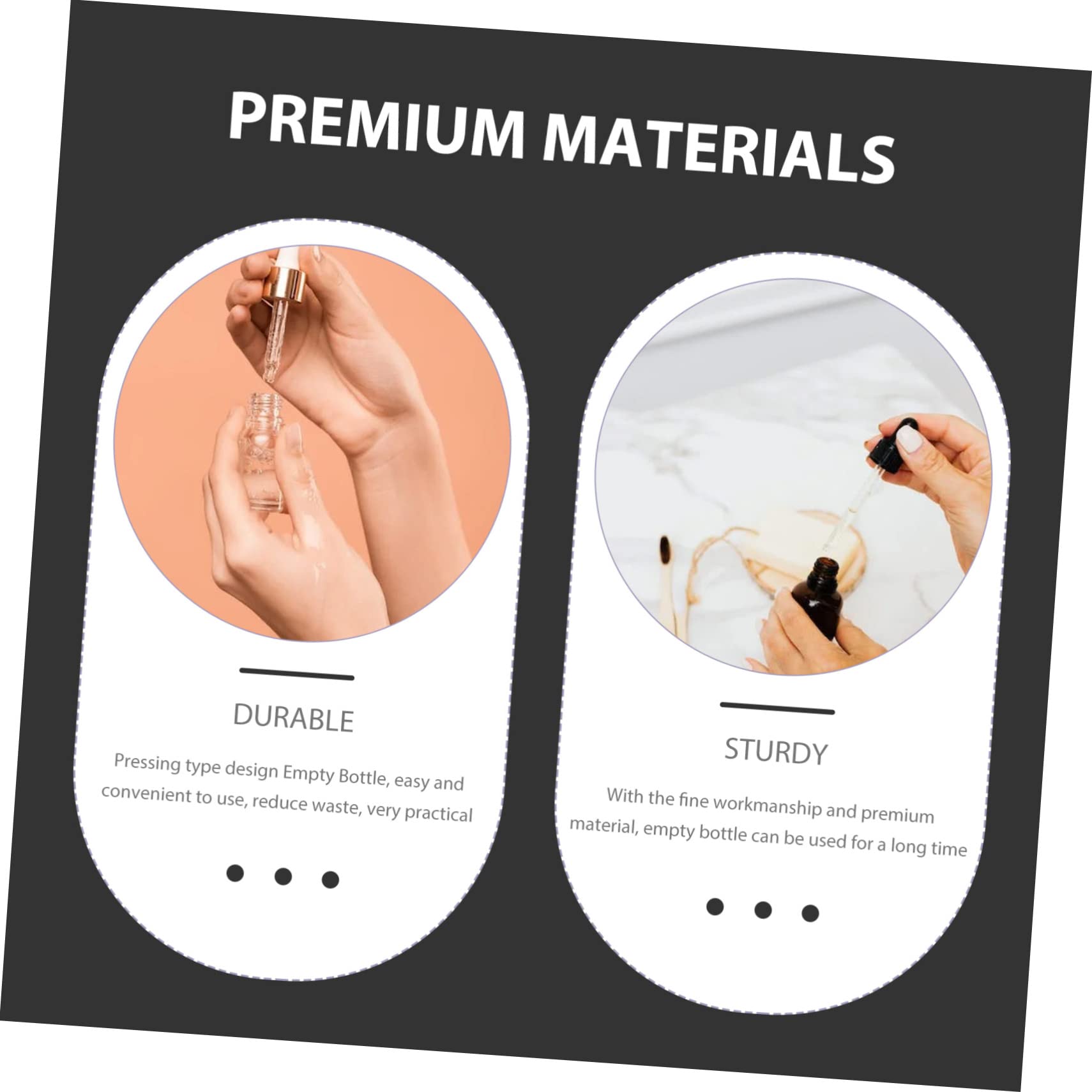 NOLITOY 4pcs Makeup Remover Bottle Leakproof Makeup Pump Dispenser for Liquid Storage