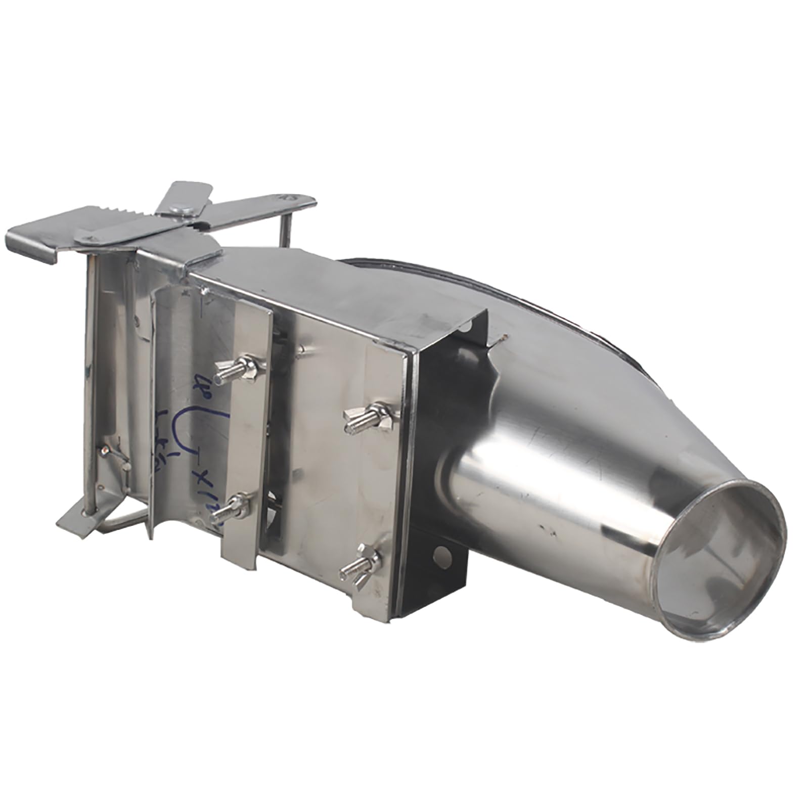 Schweinekastrations-Rack-Werkzeuge, 47,7 x 19,1 cm, Edelstahl-Ferkel-Kastrationsgerät, mit Befestigungsvorrichtung, Einzelbediener, bequeme Bedienung, für feste Schweine-Viehzucht, Ferkel, ca. 20 Tage