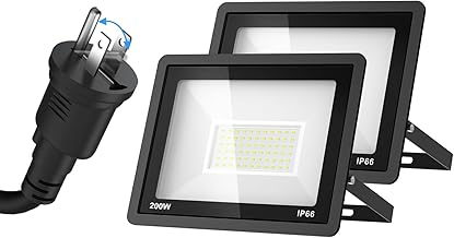 3-Pin / 2-Pin Plug Switchable LED Light, Floodlight, Outdoor Lighting, Work Light, LED Work Light, Floodlight, Outdoor, Coizabera, IP66 Waterproof, Heat/Cold Resistant, 6,500 K Daylight Color, High