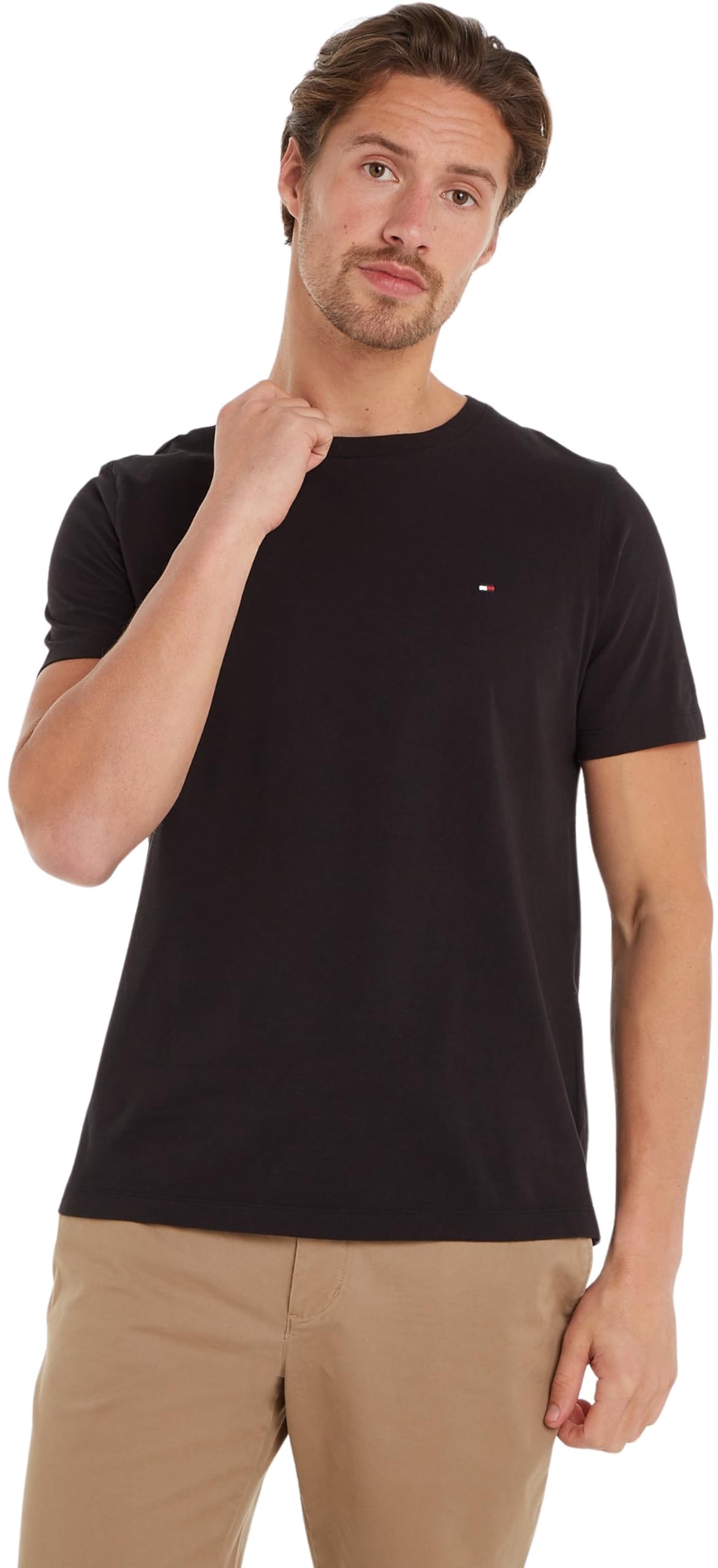Tommy Hilfiger Men's Short-Sleeved T-Shirt - Black - S