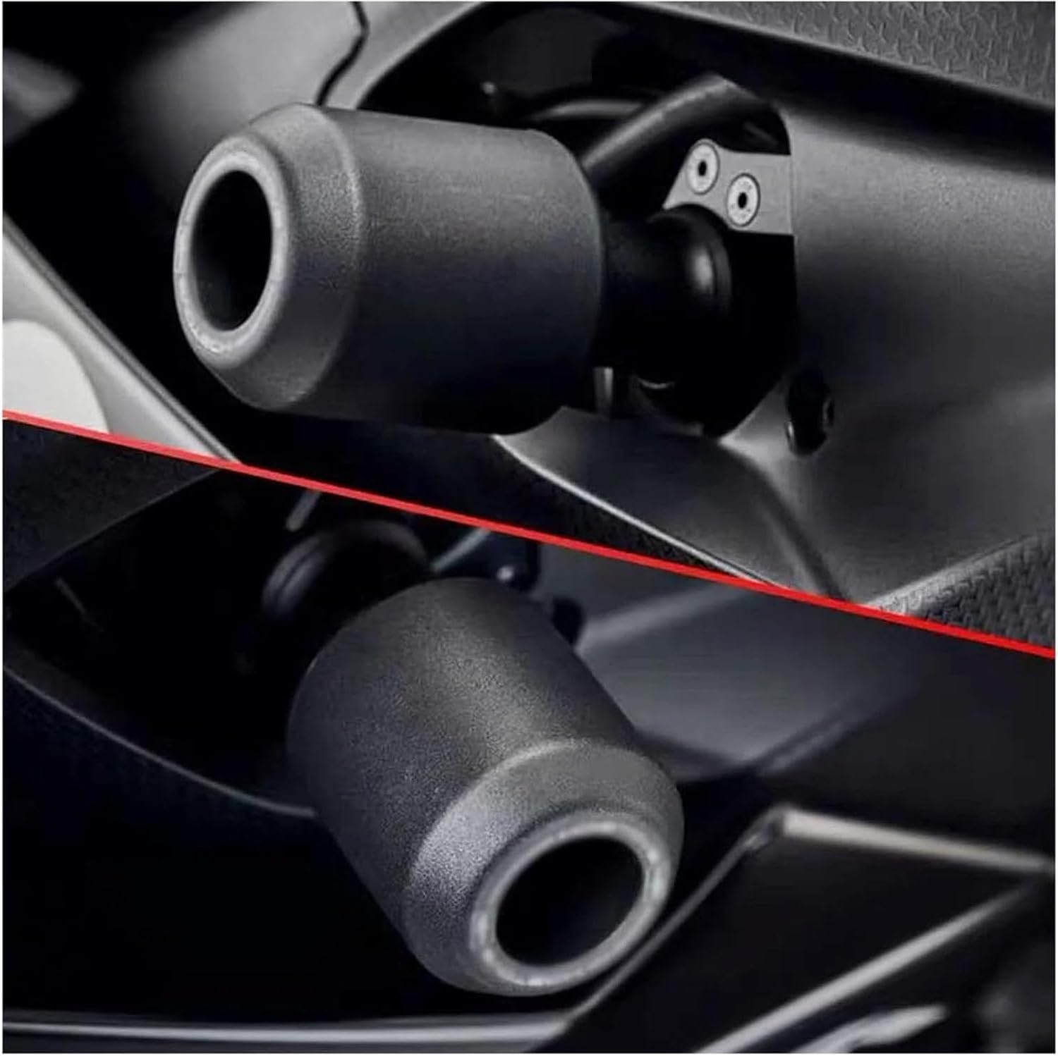 Motorcycle Frame Sliders Crash Guard No-Cut Kit for RS660 2021-2024, Engine Fairing Impact Protection Pads, Durable Falling Protection Accessories