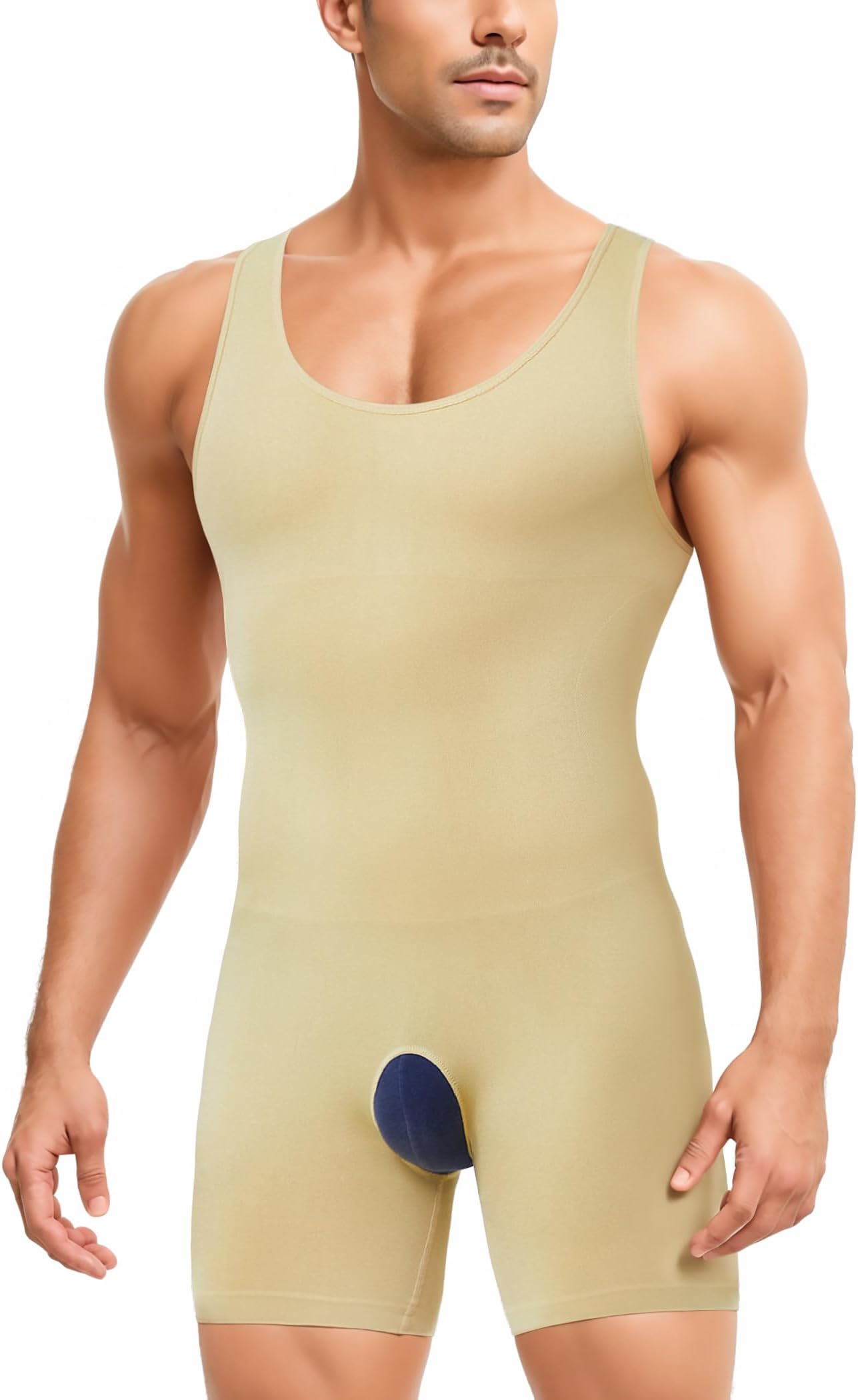 Men Shapewear Tummy Control Bodysuit Waist Trainer Full Body Shaper Fajas Compression Shirts Shorts Slim Belly