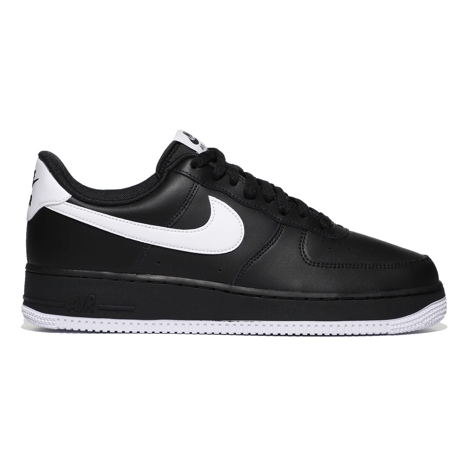 Nike Men's Air Force 1 '07 Sneaker 11 Black, White, Black