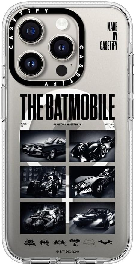 CASETiFY Clear iPhone 13 Case [Batman Co-lab/Not Yellowing / 6.6ft Drop Protection/Compatible with Magsafe] - The Bmobile - Clear