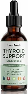 InnerFresh Thyroid Support Drops, Inner Fresh Thyroid Support Liquid Drops for Women, Hormone Balance & Healthy Metabolism Support, with Selenium, Zinc, Iodine, L-Tyrosine & Ashwagandha (1)
