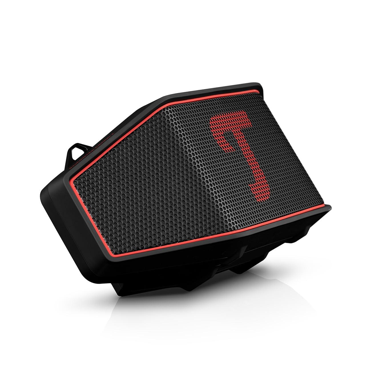 Teufel ROCKSTER Cross 2 Tragbarer Bluetooth Lautsprecher | ür drinnen und draußen, mit Langer Akkulaufzeit bis 38 Std, IPX5 Strahlwassergeschützt, Stereo Speaker - Black & Red