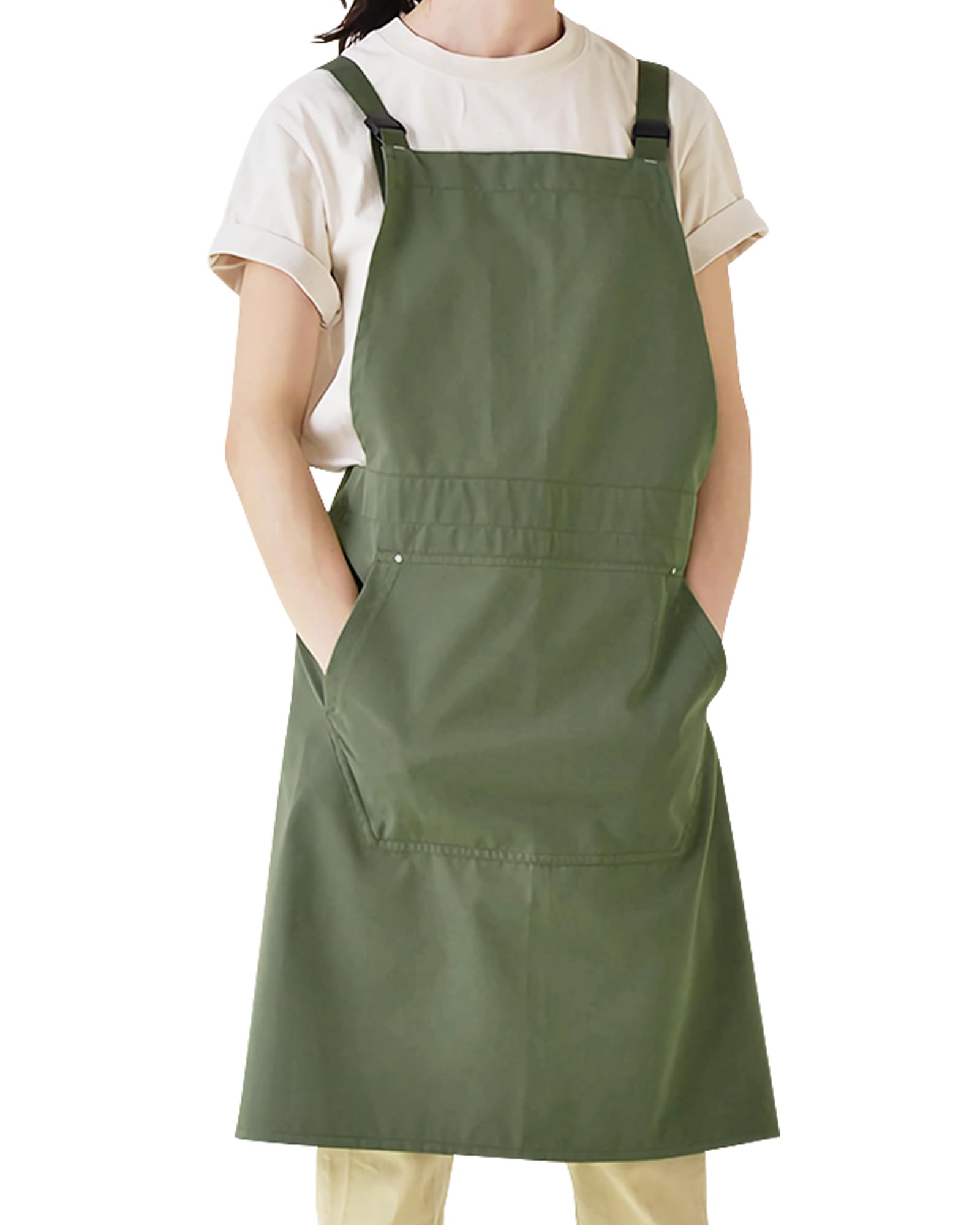 Small snail Artist Apron with Big Pocket Japanese Style Aprons Pottery Pianfore Art Apron Adult Painting Smock for Artistic Creation Ceramics