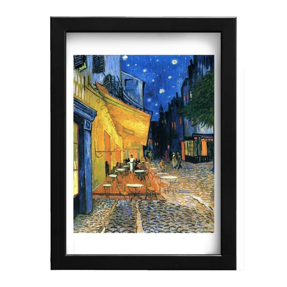 Van Gogh terrasse du café de nuit impression grand format poétique - 8