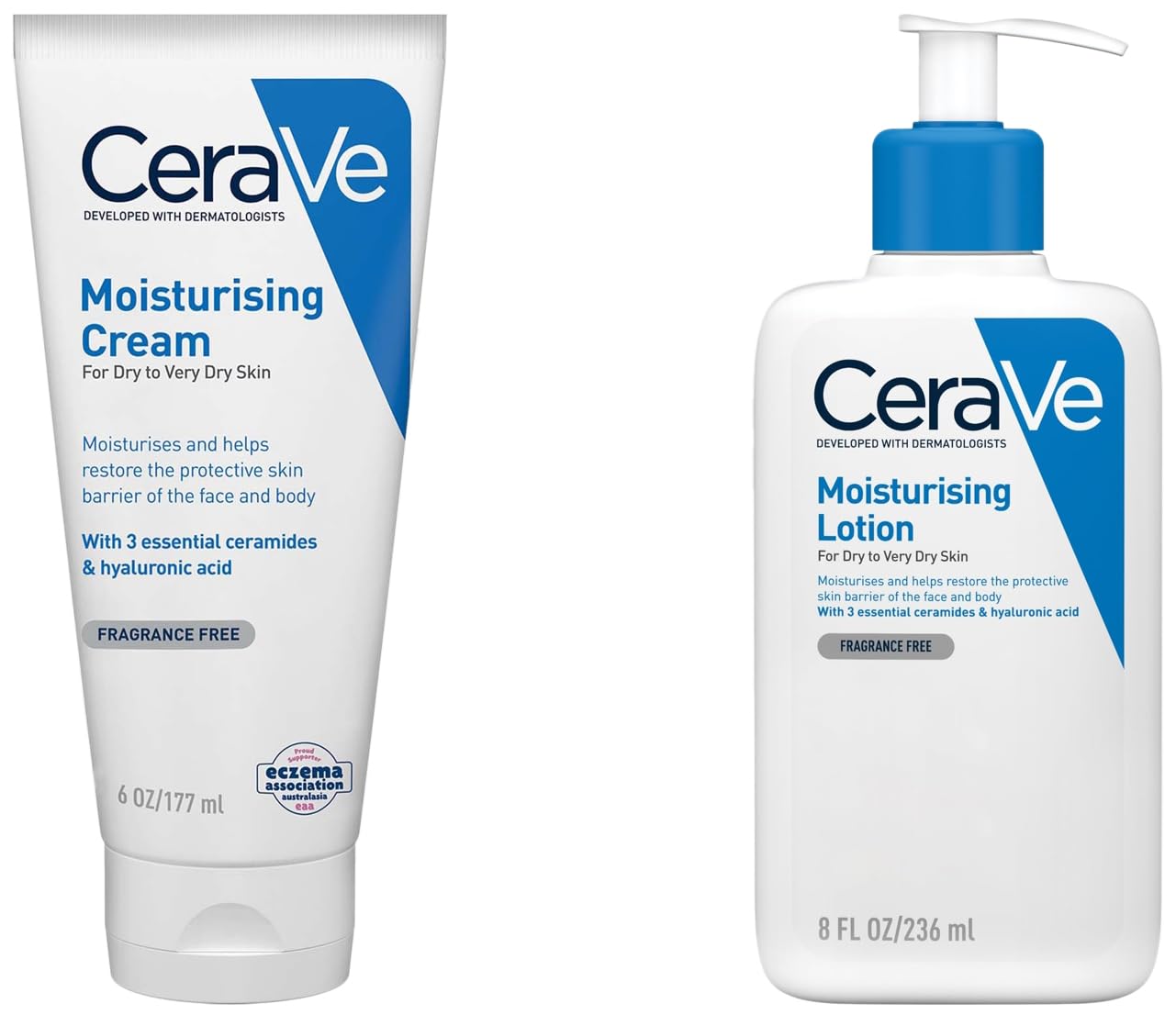CeraVe Moisturizing Lotion For Dry Skin (236ml) - Formulated With 3 Essential Ceramides And Hyaluro,CeraVe Moisturizing Cream For Dry To Very Dry Skin (177ml) - Formulated with 3 Essential Ceramides-image-3