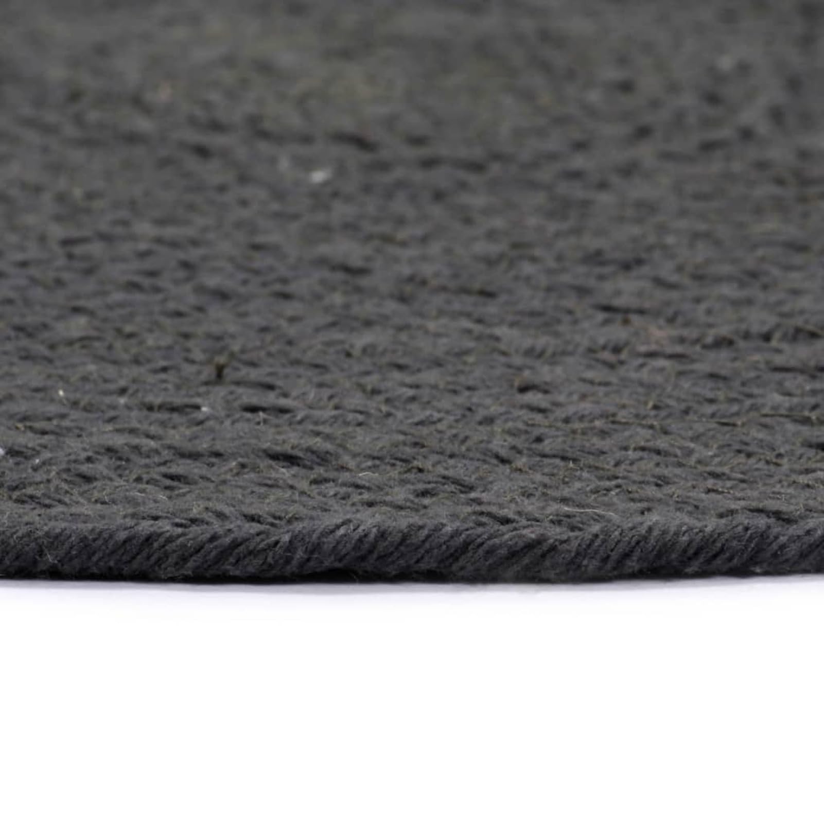 ARKEM Napperons 4 pcs Gris foncé Plain 38 cm Rond Coton,Set de Table Lavable,Dessous de Table