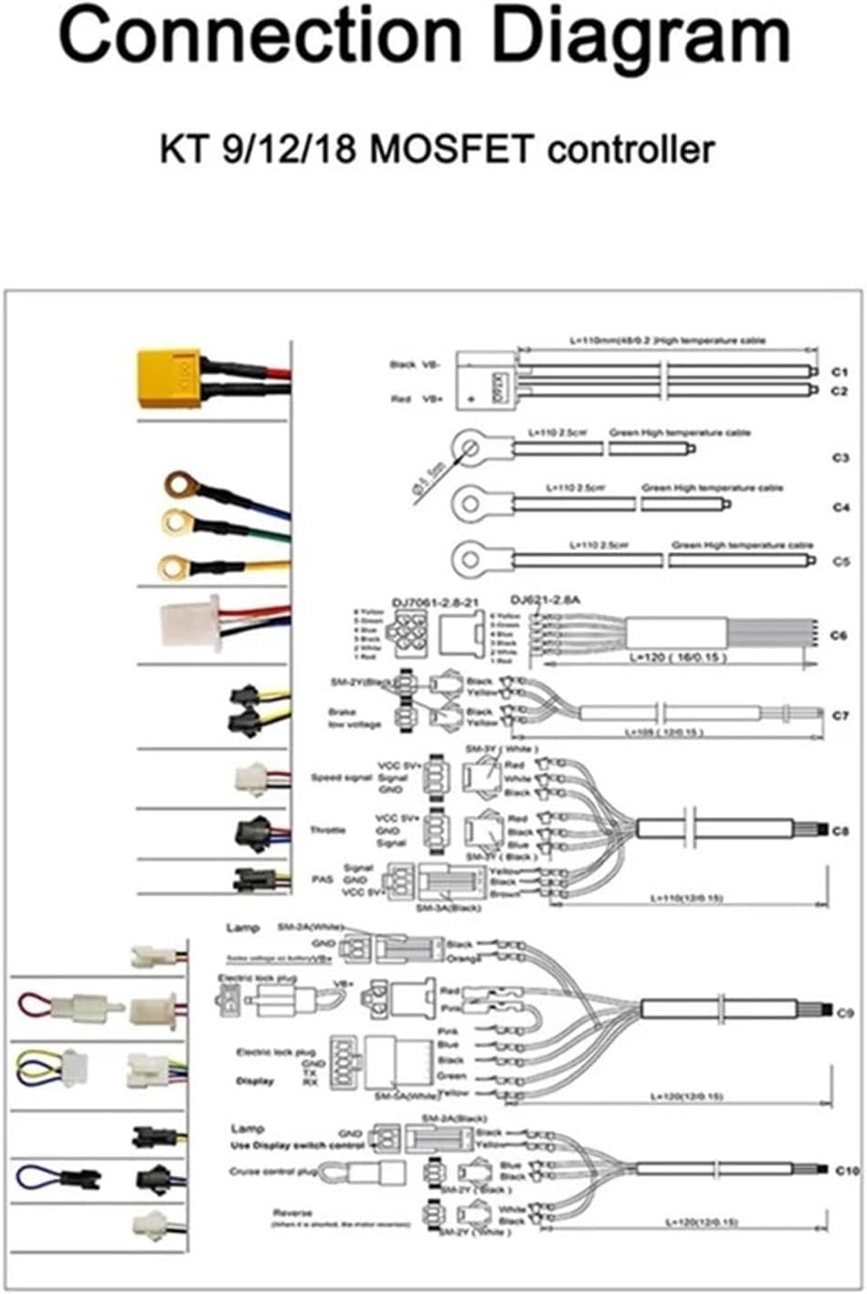 A64T Accessories - 36V/48V 500W Brushless DC Motor Controller (for E-Bike & E-Scooter)