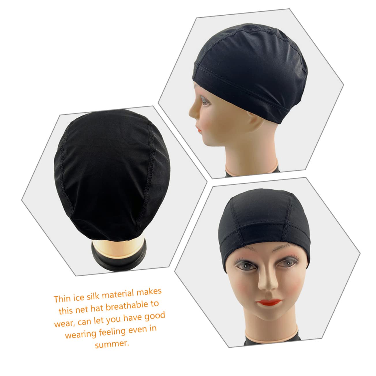 Didiseaon Ice Silk Wig Cap Hair Net for Wigs Wig Mesh Net Caps for Special Occasions
