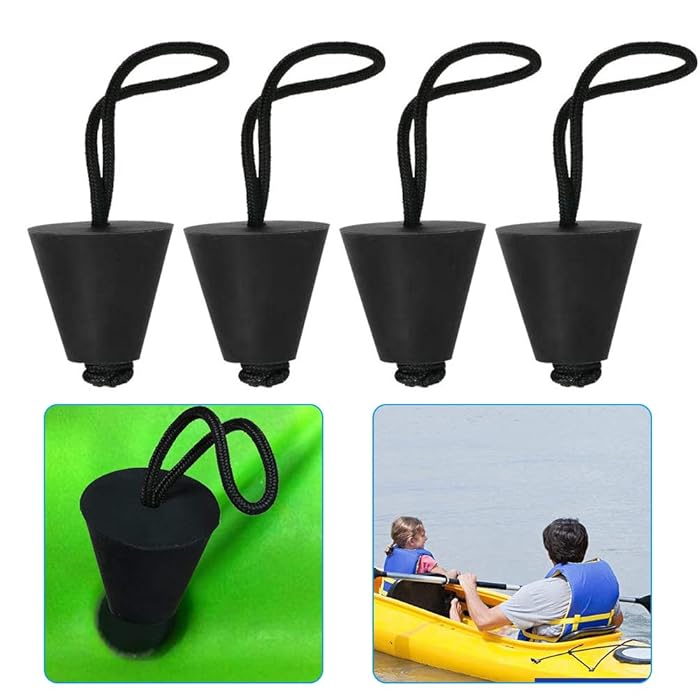 Buy 4Pcs Kayak Scupper Plug Kit, Best Universal Canoe Drain Holes