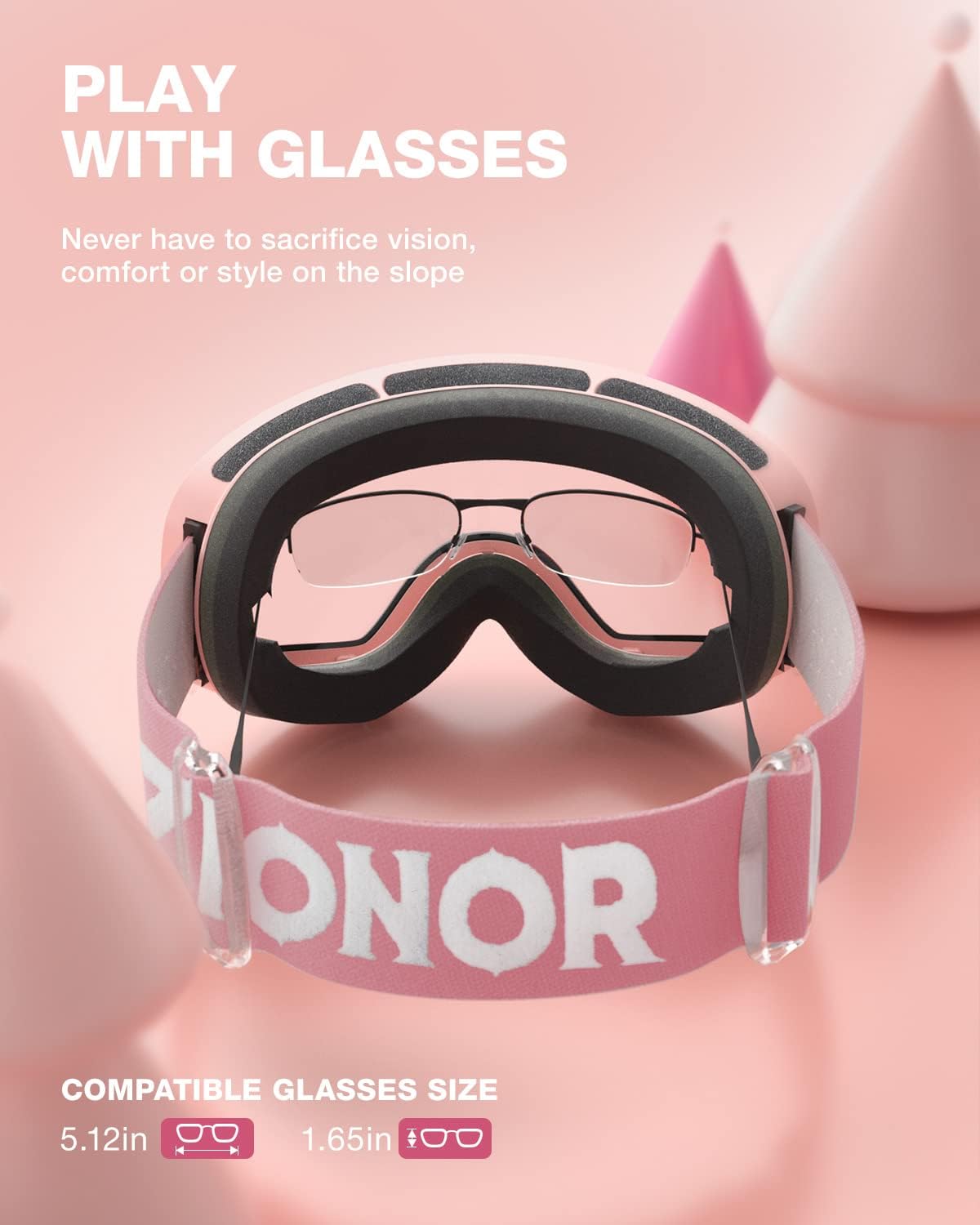 ZIONOR XMINI Kids Ski Goggles - Snowboard Snow Goggles for Boys Girls Youth - Image 5