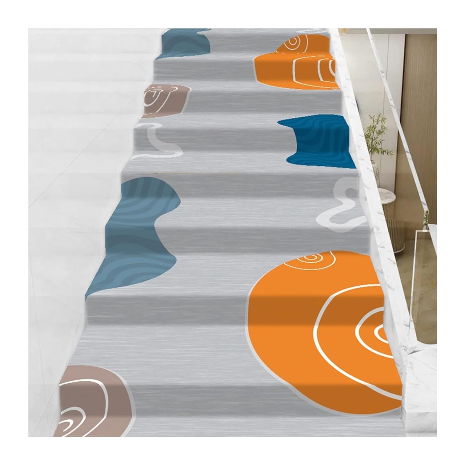 Evite resbalones con la alfombra autoadhesiva para escaleras de pasillo de grosor confortable