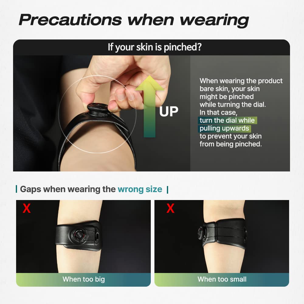 SOZO Boa - Codera micro ajustable para tendinitis, codo de tenista, codo de golfista, alivio del dolor y lesiones (grande)