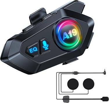 Motorcycle helmet bluetooth headset Motorcycle Helmet Speakers Automatic Answer Music Control Earphone,120 Hours Playing time High Sound Quality System 1000mAh IP7 Waterproof