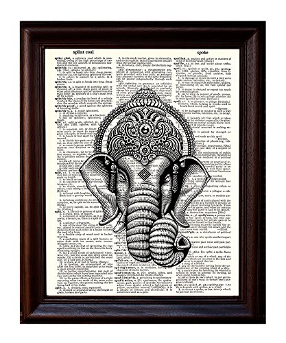 Fresh Prints of CT Ganesh - Dictionary Art Print Printed On Authentic Vintage Dictionary Book Page - 8 x 10.5