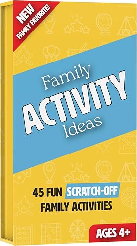 Ideas de actividades familiares  45 Experiencias para raspar en la noche de juegos familiares  Código QR en cada tarjeta para más diversión nocturna