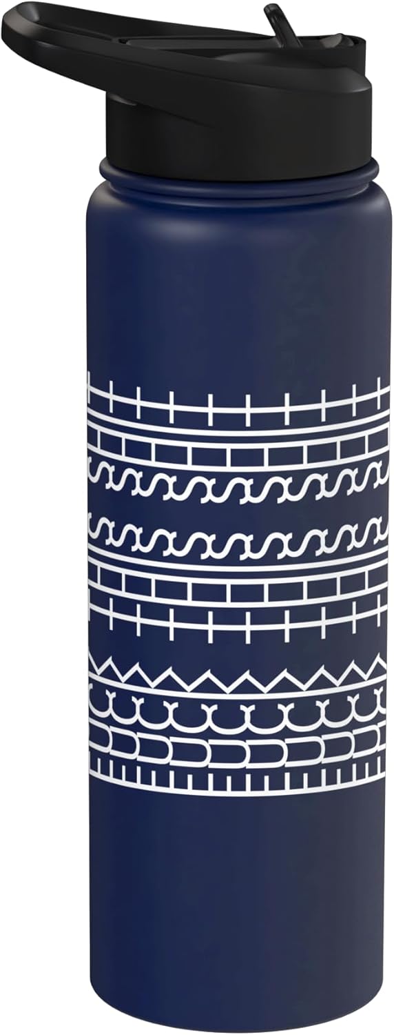 Fuck This Shit Funny Hidden Message Coworkers Joke Sarcastic Stainless Steel Insulated Water Bottle