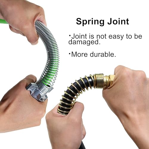 Miniatura 7 de KOOTANS Cable eléctrico ABS 3 en 1 de 15 pies y manguera de goma de 7 vías con servicio de aluminio de emergencia y asas de extensión para