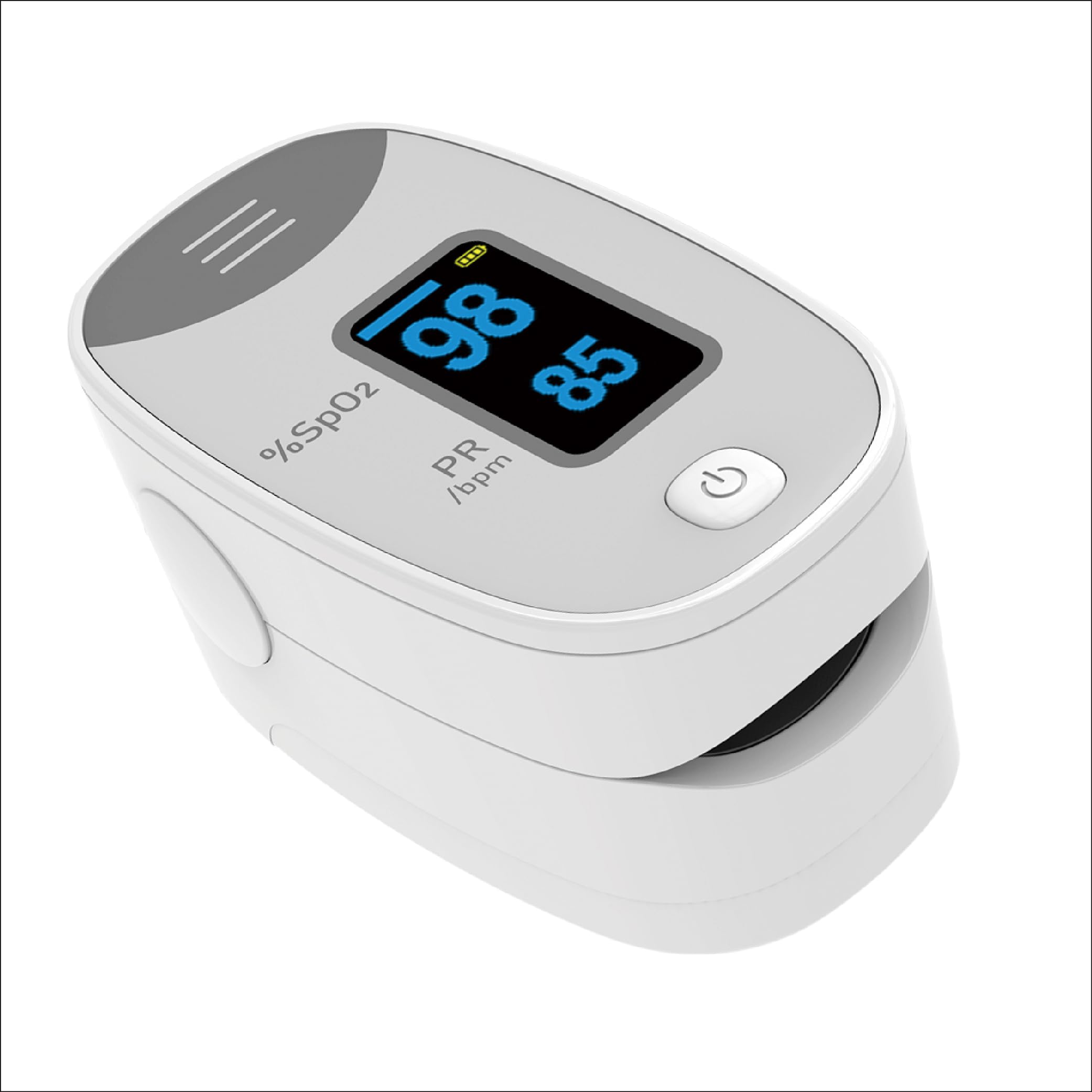 CMS50D4 Finger Pulse Oximeter Blood Oxygen SpO2 Sports and Aviation Monitor - White-image-27