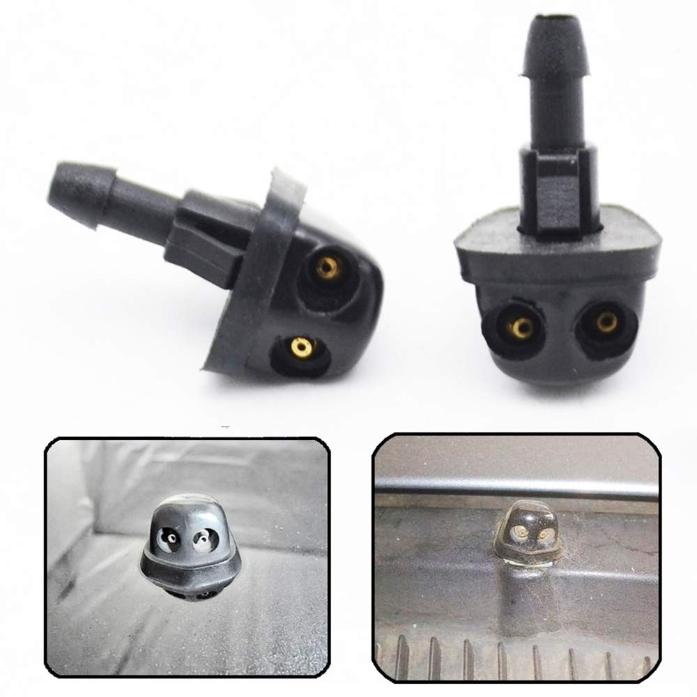2 pezzi ugello tergicristallo anteriore ugello lavavetri spray acqua pulizia per clio mk2 1998 1999 2000 2001 2002 2003 2004 2005