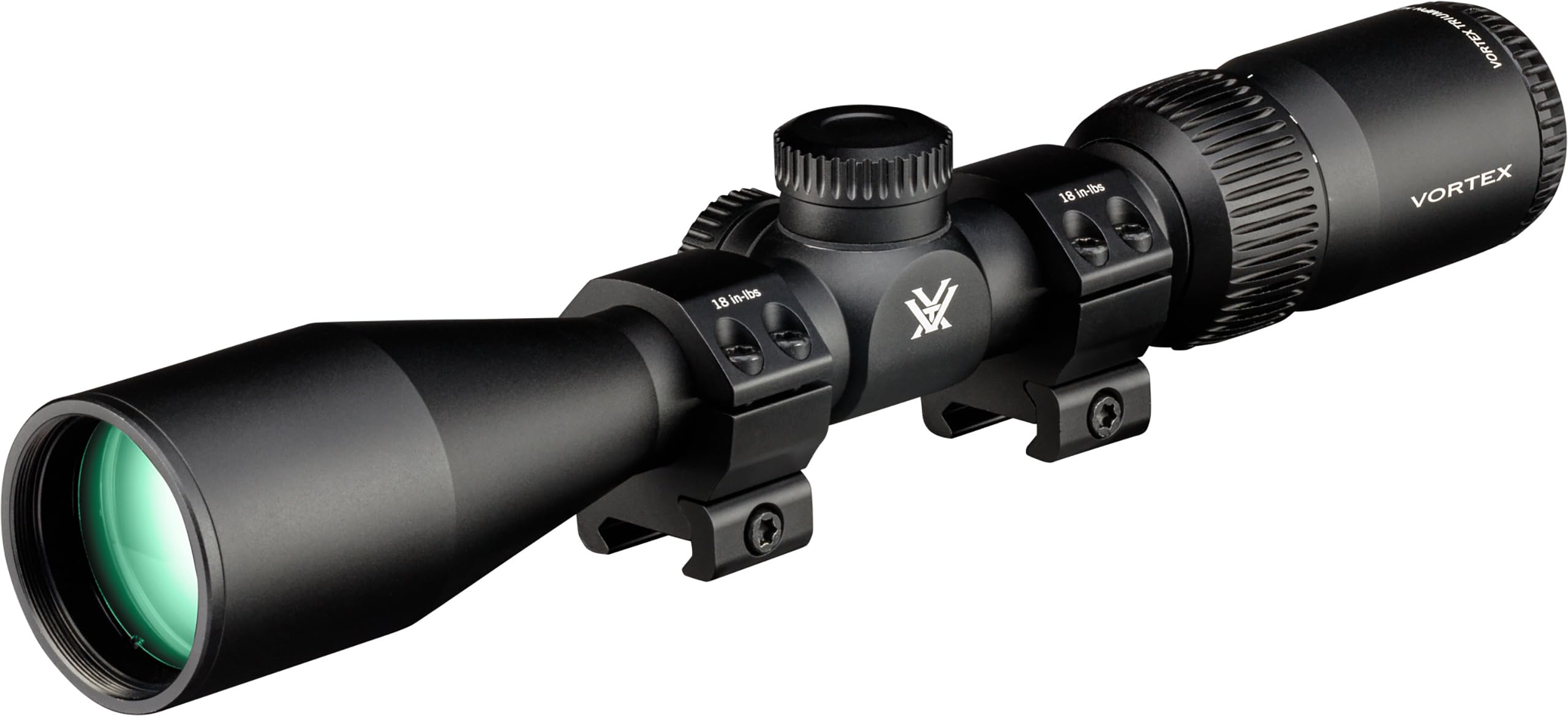 Vortex Triumph HD 3-9x40 Second Focal Plane, 1-inch Tube Riflescope Kit - Dead-Hold BDC (MOA) Reticle, 1" Hunter Rings - 0.90" Low Height, Neoprene Cover