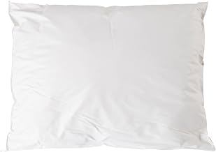 McKesson Medical Pillow [1 Count] Reusable Hospital Bed Pillows, Vinyl Cover, Fluid Moisture and Stain-Resistant, White, 20 in x 26 in