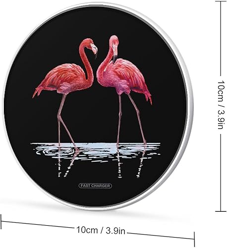 Miniatura 2 de Flamingo Water - Almohadilla de carga inalámbrica de 10 W, almohadilla de carga rápida compatible con iPhone 15, 14, 13, 12 Series Samsung Galaxy