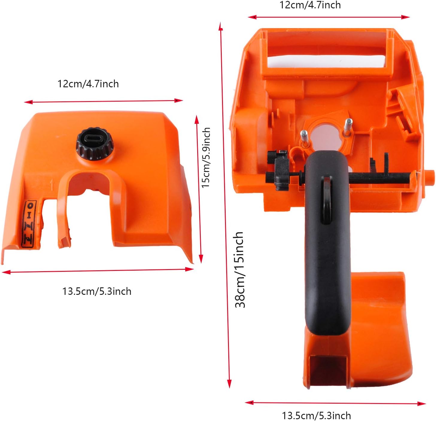 MS290 Rear Handle Parts 𝗨𝗽𝗴𝗿𝗮𝗱𝗲𝗱 Compatibe with STIHLL Chainsaw Parts 029 034 036 039 MS290 MS390#1127 790 1001 - Rear Handle with Air Filter Cover Assembly