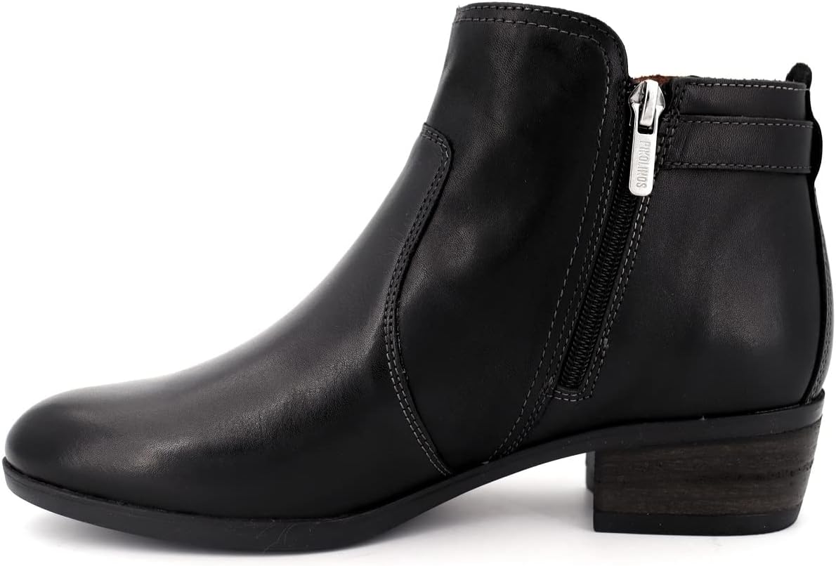 PIKOLINOS Womens Daroca W1U Leather Black Boots - 6.5-7 US