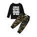 Baby Boys Outfit Camo-Black-90