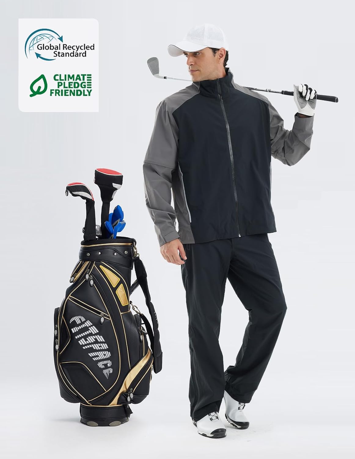 fit space Waterproof Golf Rain Suits for Men Performance Rain Jackets and Pants for All Sports - Image 2