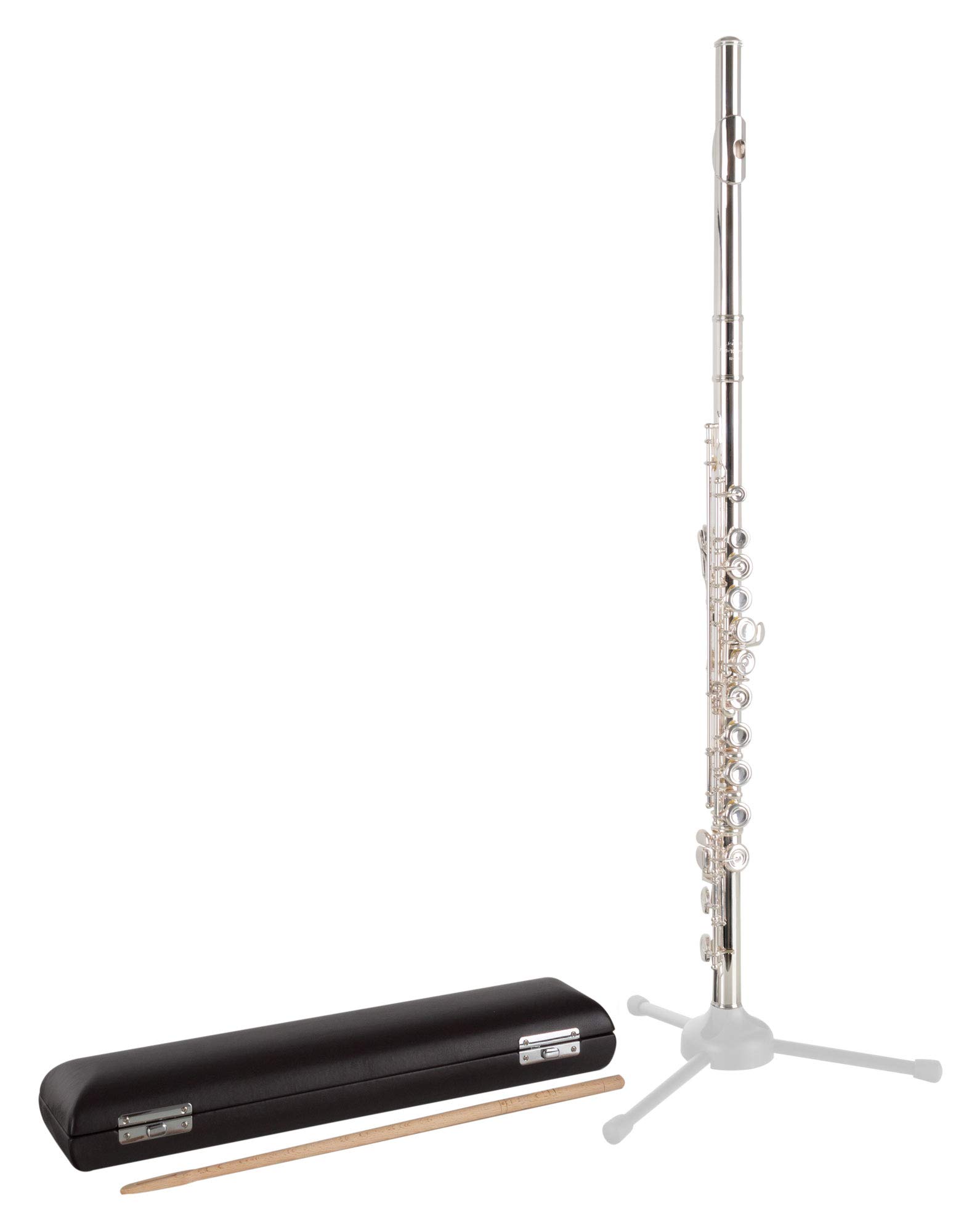 Flauto Traverso Lechgold FL-19/4, Flauto traverso in 3 pezzi, Piede in C | Completamente argentato, Bocchino: argento sterling 925, Testa: argento sterling 925, Corpo: nichelina, Chiavi chiuse