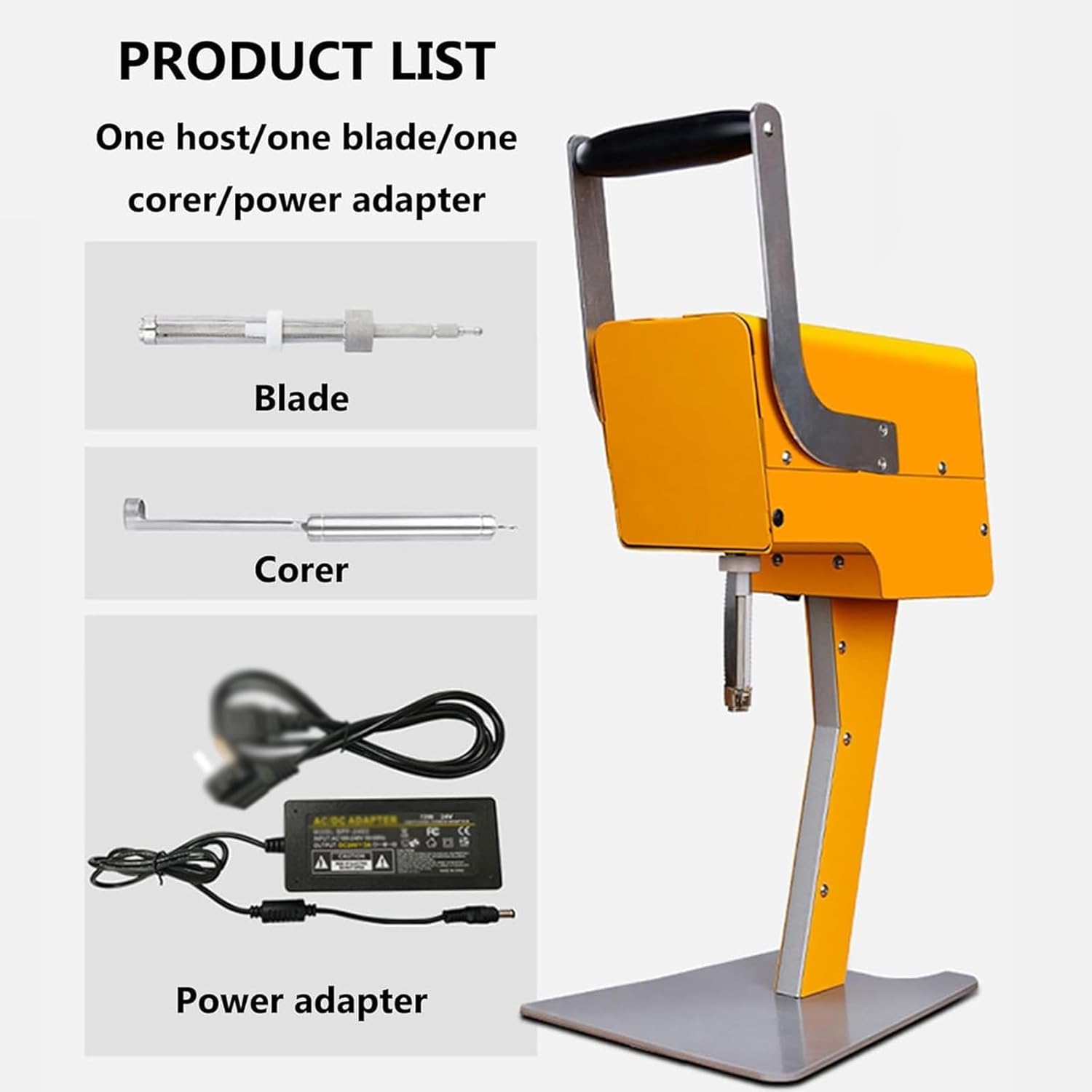 Electric Fresh Orange Juice Machine, Fresh Citrus Juicer Machine with Knife Head and Corer, Fast 10S Juicing & Direct Drinking, Ideal for Juicing Oranges, Pineapples, Watermelon