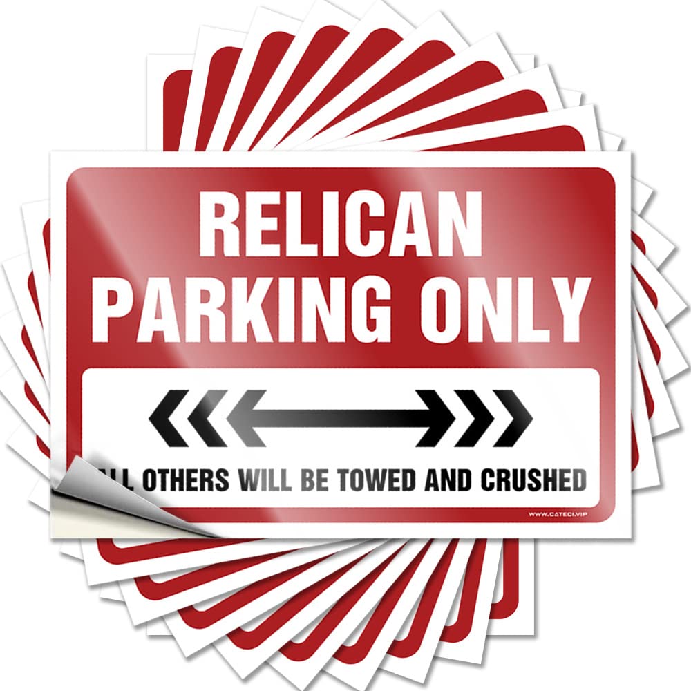 Decor for Man Cave Tumbler Bumper | Relican Parking Only Mini for Paw Decor(12X18CM)