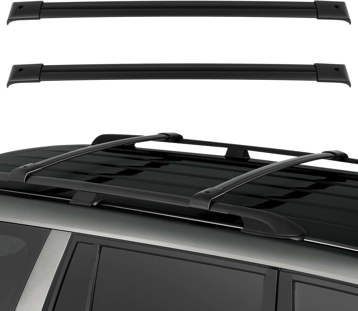 OCPTY Cross Bars Roof Rack Fit for Honda Pilot 2003 2004 2005 2006 2007 2008 Luggage Racks Rooftop Cargo Carrier Bag Luggage Kayak Canoe Bike Snowboard Skiboard