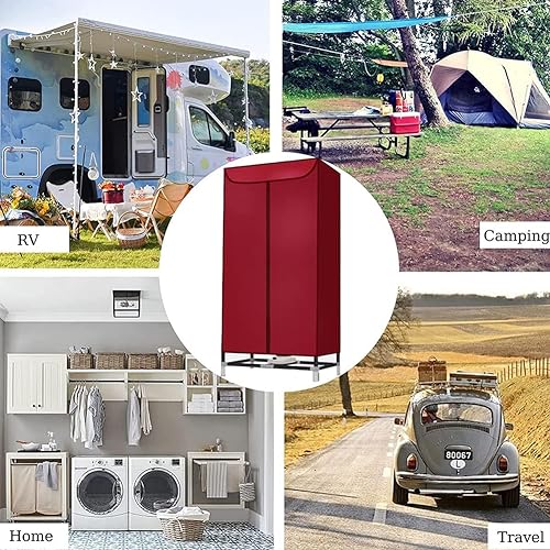 MegLob Binnen Elektrische Kledingdroger, 1200 W Air Wasserijverwarming, Draagbare Warme Luchtkleding Blaasverwarmingsapparaat, Opvouwbare Clother Droger Met Smart Timer - Image 5