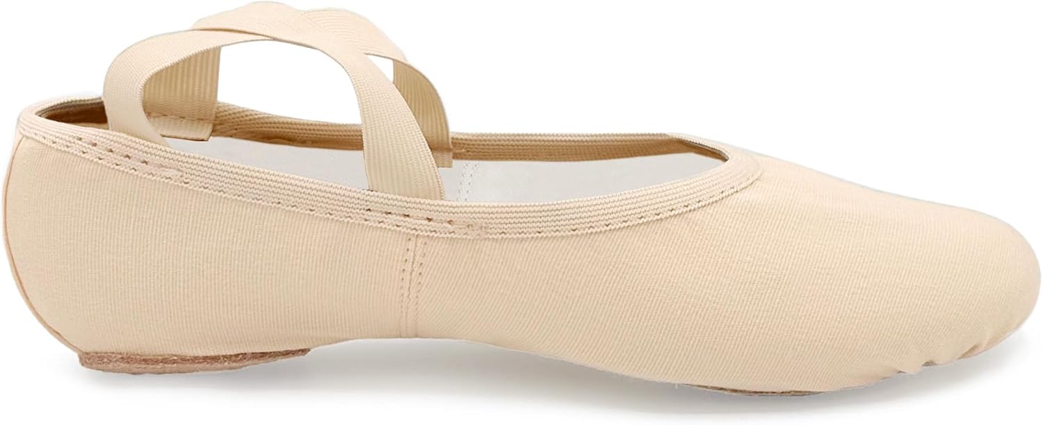 So Danca Stretch Canvas Split Sole Ballet Shoes for Adults, Women, Men (Light Pink, US Footwear Size System, Adult, Women, Numeric, Wide, 10.5) - Image 3