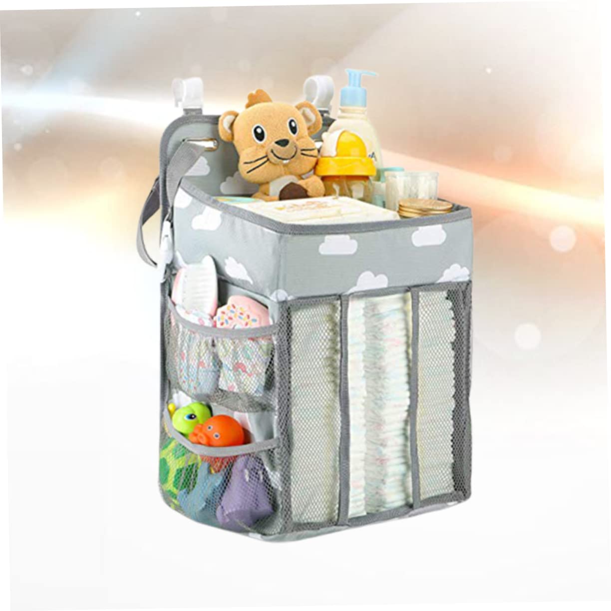 colgante organizador de bolsas de pañales bolsa de almacenamiento de ropa bolsa para colgar ropa de pañales bolsa de almacenamiento de vivero cuna guardería