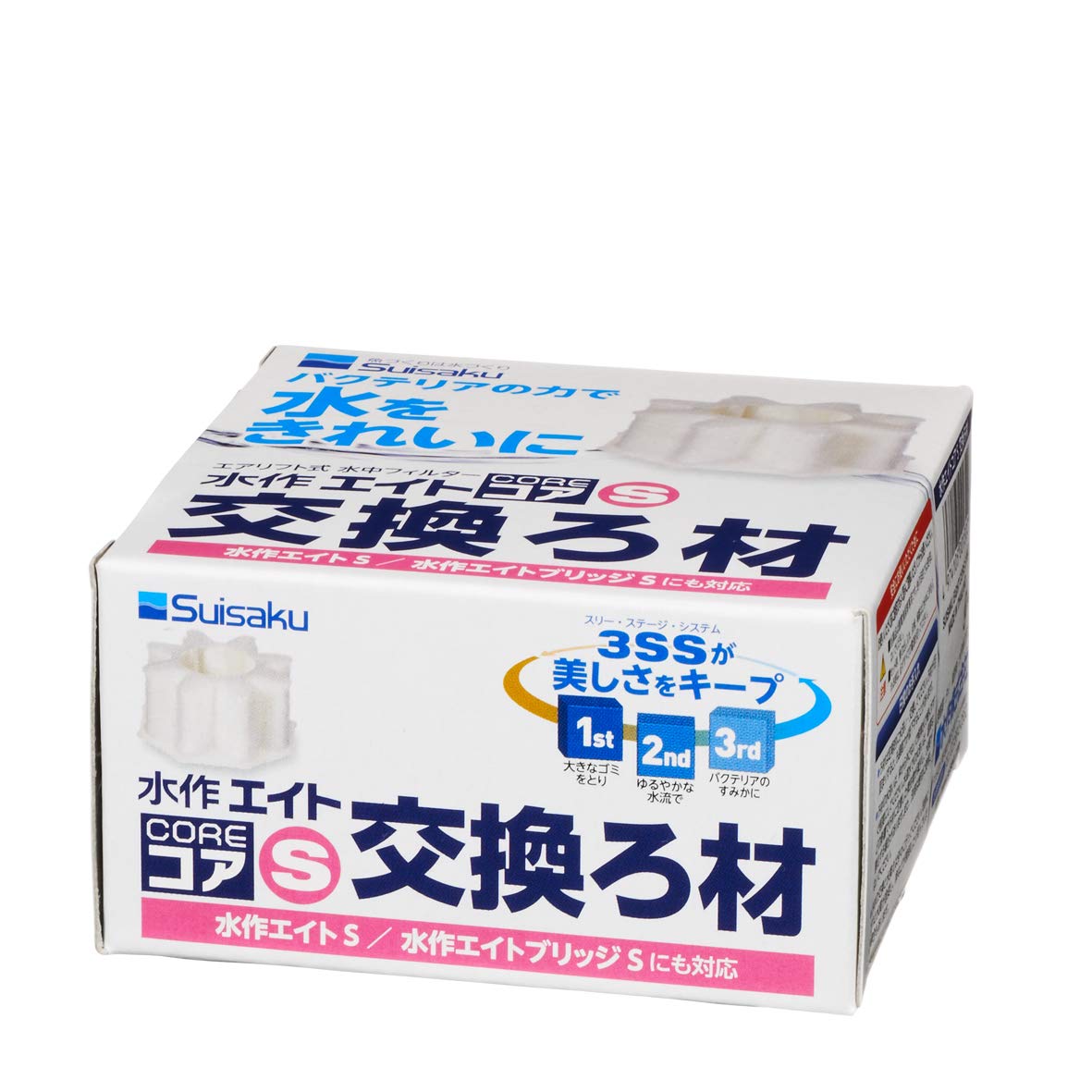 Amazon | 水作 エイトコア用交換ろ材 Sサイズ (1個) | 水作