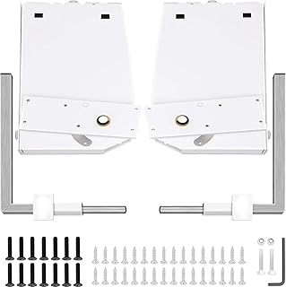 Heavy Duty Wall Mount Kit for King & Queen Beds - Easy DIY Vertical Lift Installation, White