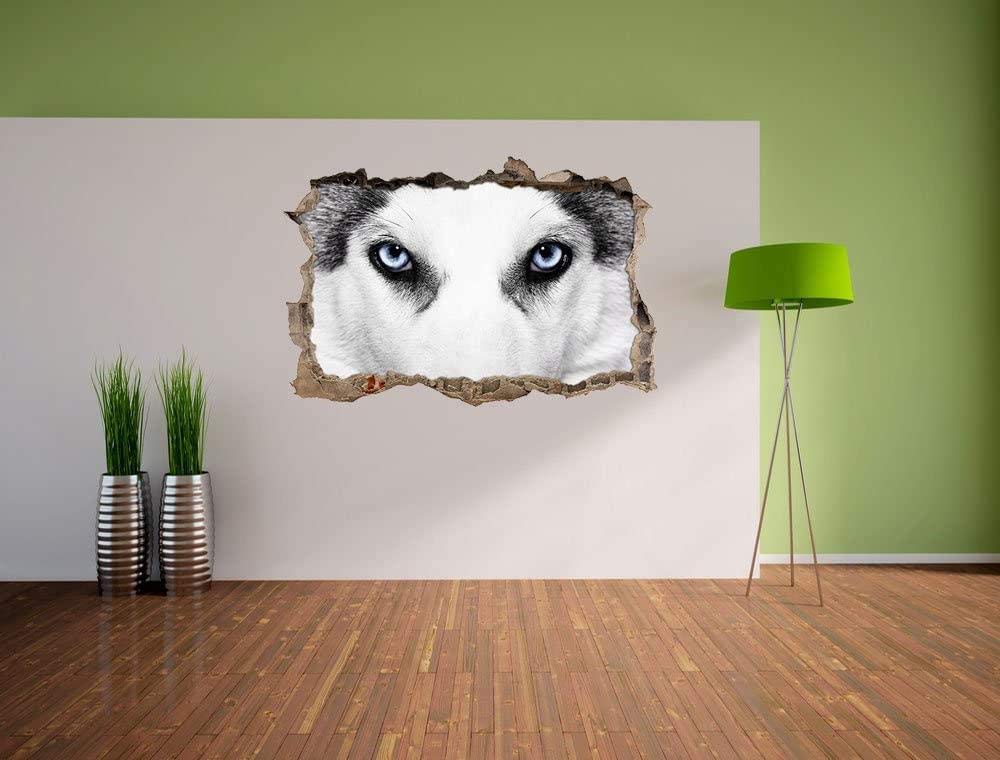 Stickers muraux,superbe beau husky,Autocollants muraux,Décorations murales pour bébé,Décoration murale de chambre d'enfant 80x120cm