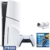 PlayStation 5 Slim mejorado 2TB con disco Paquete Fortnite Flowering Chaos y cargador de controles Mytrix - Blanco, consola de juegos Slim PS5 con SSD PCIe de 2TB 4 dic 2025 | por Sony 1