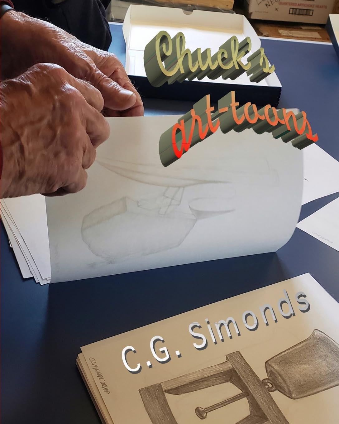 Chuck's Art-Toons: Special LARGE FORMAT 1st Edition USA-40 Years of Puns & Dystopian Humor