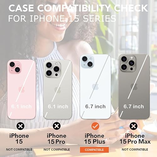 Miniatura 9 de uCOLOR Funda compatible con iPhone 15 Pro de 6.1 pulgadas con ranura para tarjetero, función atril, doble cierre magnético y diseño de bloqueo RFID,