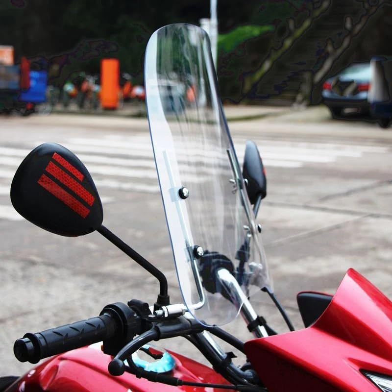 Pare-brise moto universel transparent déflecteur écran vent PC