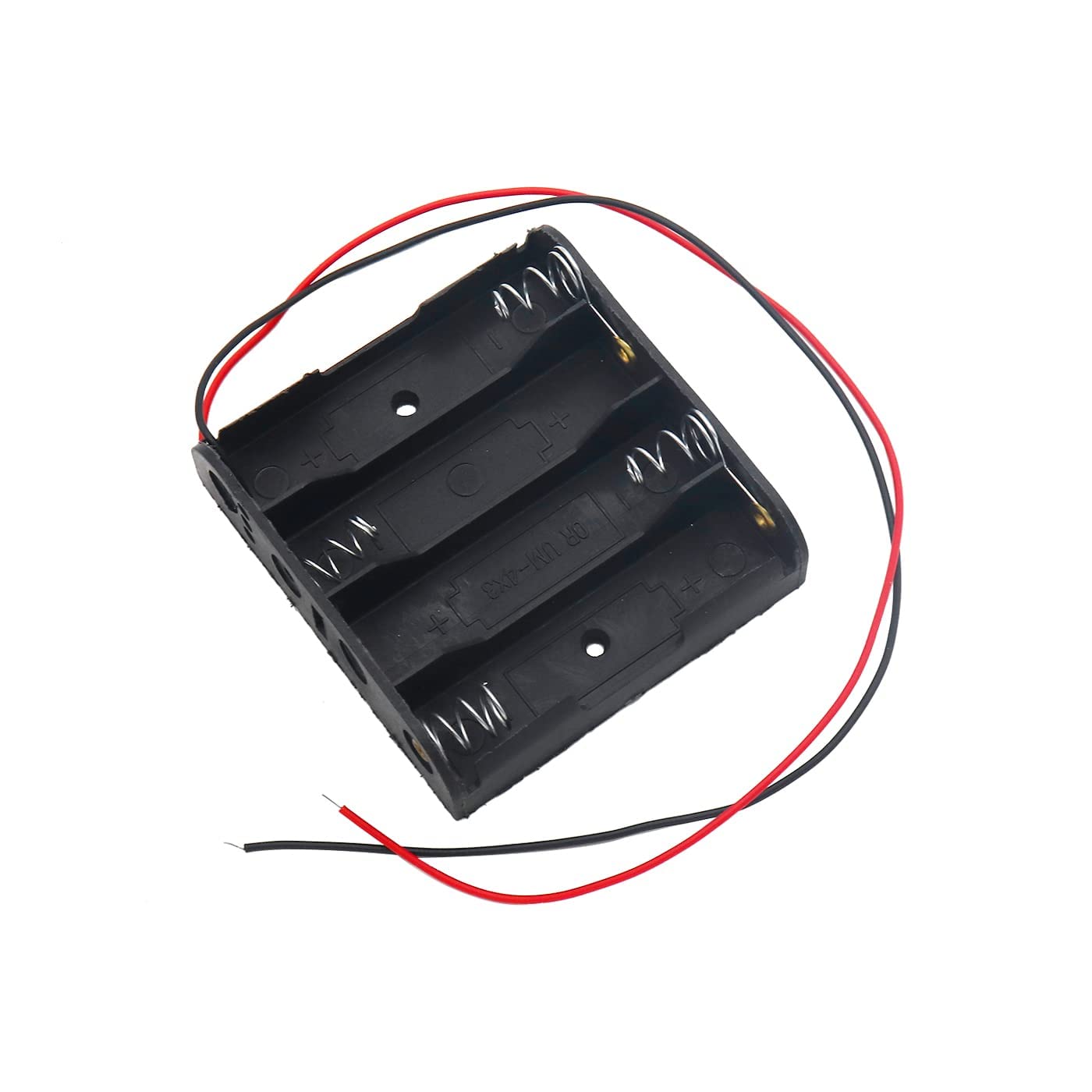 Electronic Spices AA 4 Cell Battery Holder Hard Plastic Case With Wire Pack of 10 (1.5v X 4 Cells = 6volt) (B0BFWNHZYP) Amazon Price History, Amazon Price Tracker