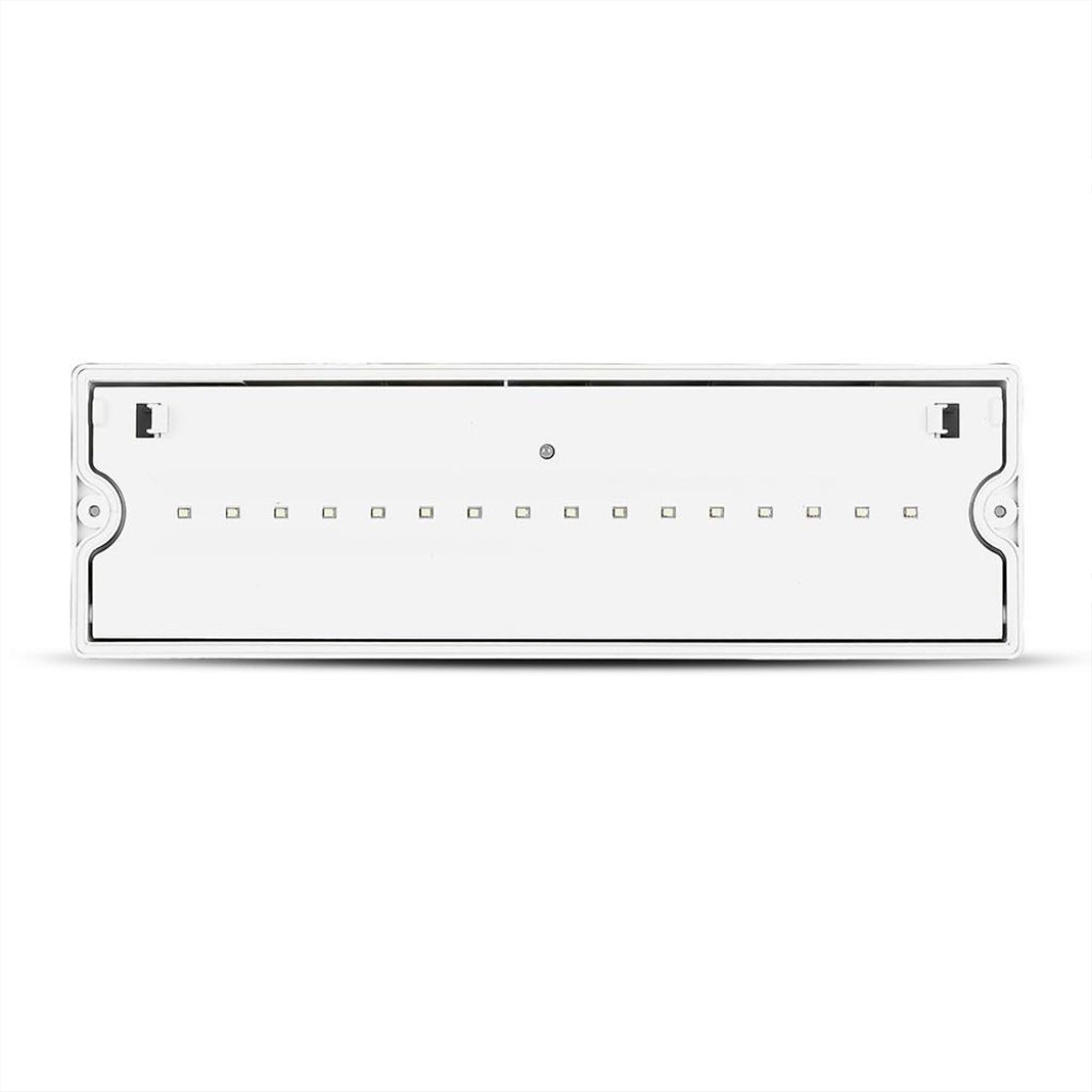V-TAC Lampe de Secours LED 3W pour Plafond et Mur - Éclairage de Sortie de Secours avec Batterie - Autonomie 3 Heures - IP65 - Lampe pour Issue - Exit - 4 Signalisations Incluses - Lumière 4000K